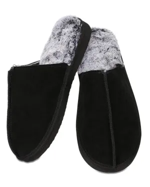MeMoi Men's Suede Plush Slippers