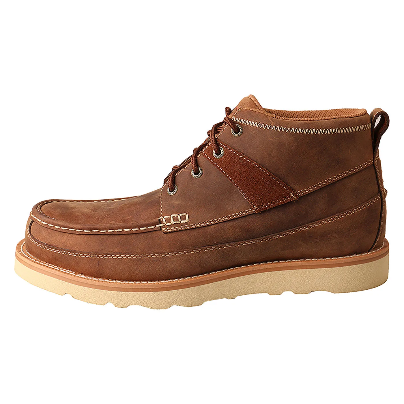 MENS 4" OILED SADDLE WEDGE SOLE WORK SHOE