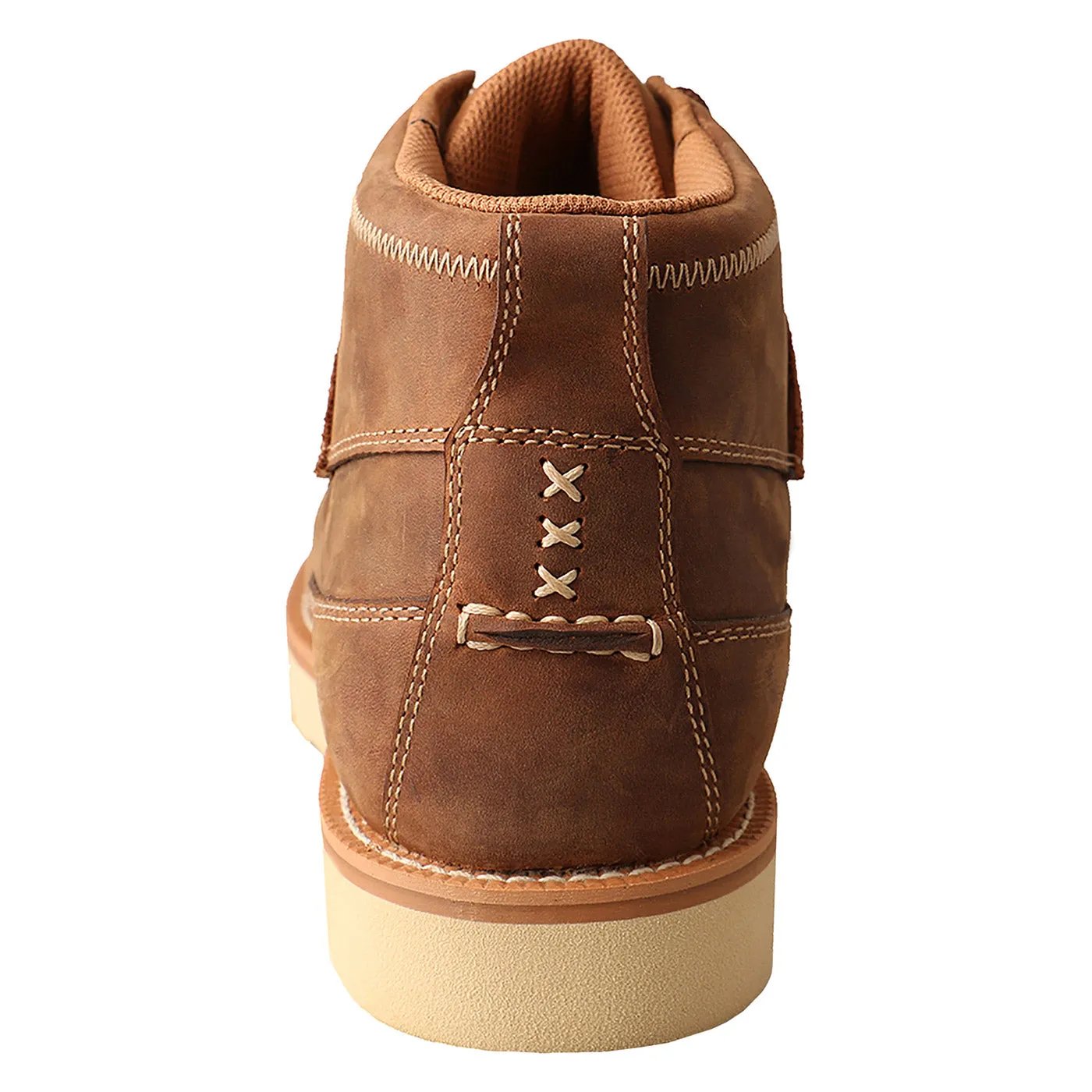 MENS 4" OILED SADDLE WEDGE SOLE WORK SHOE