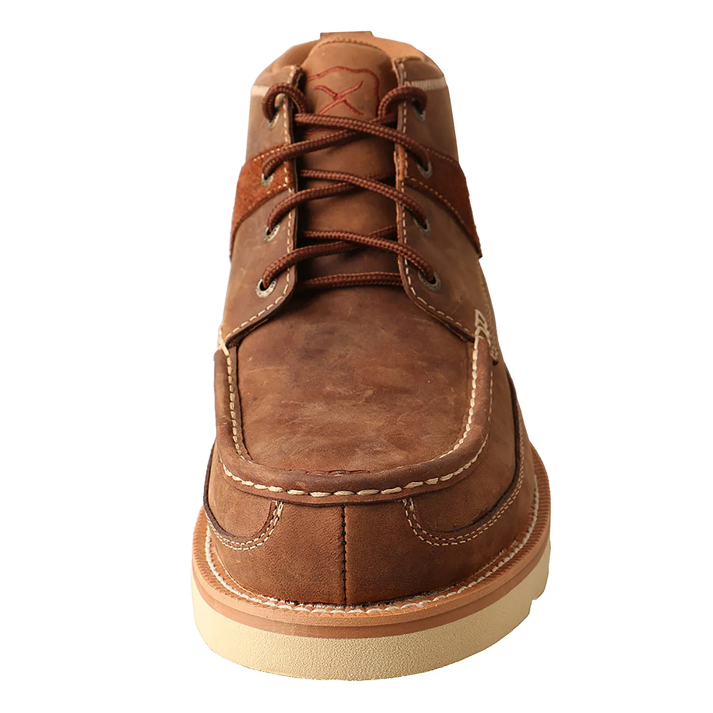 MENS 4" OILED SADDLE WEDGE SOLE WORK SHOE
