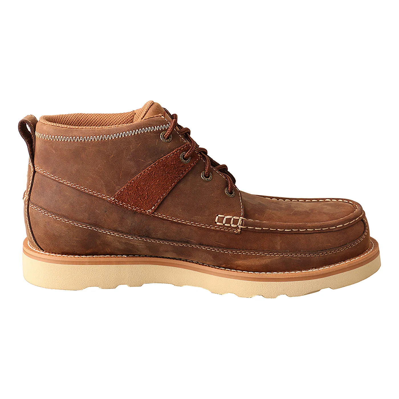 MENS 4" OILED SADDLE WEDGE SOLE WORK SHOE