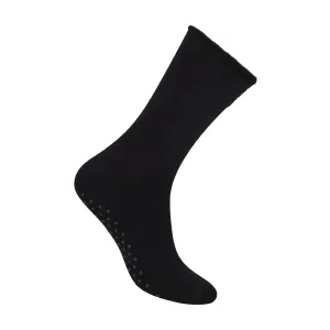 Mens Cotton Slipper Socks with Grippers