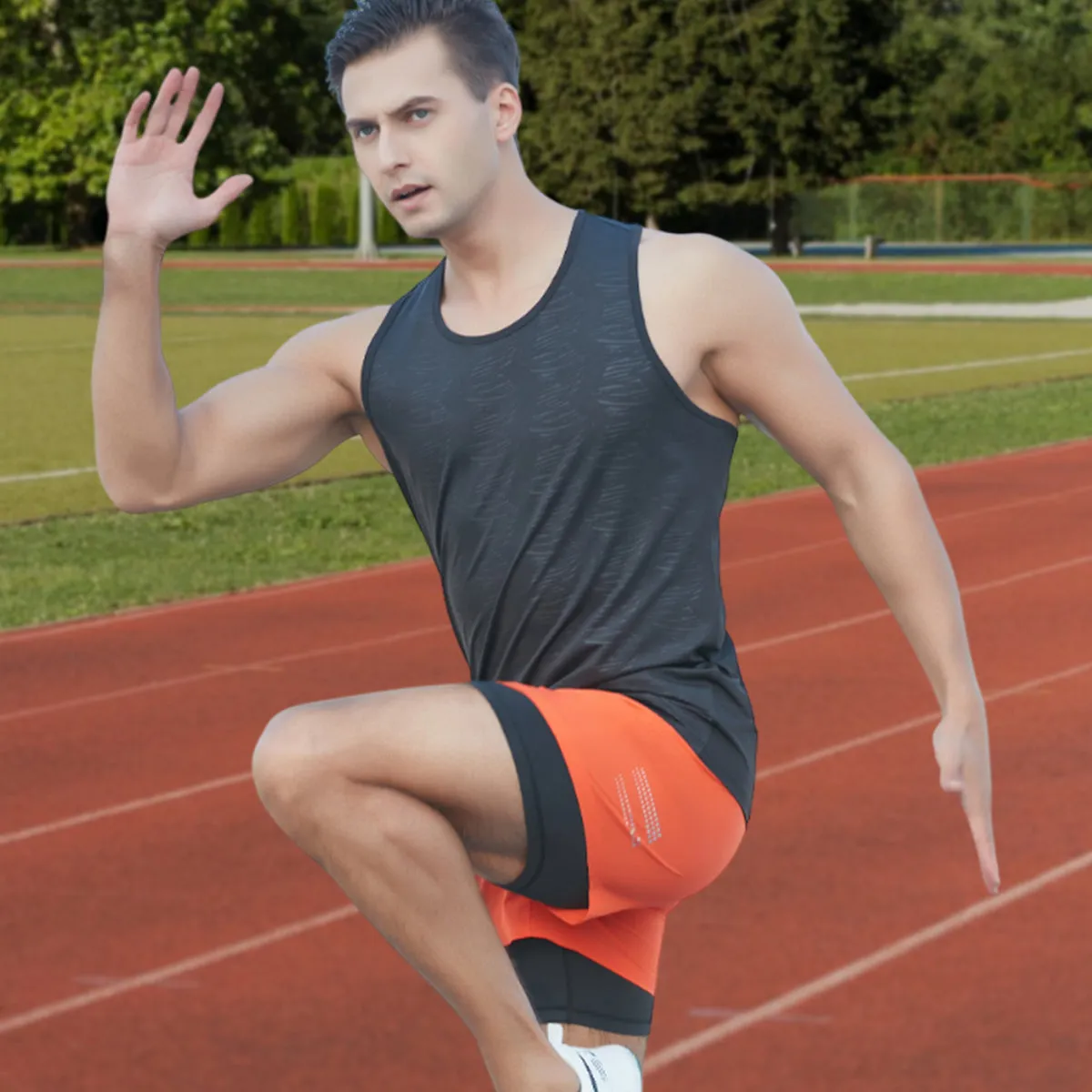 Men's Drawstring Marathon Running Shorts