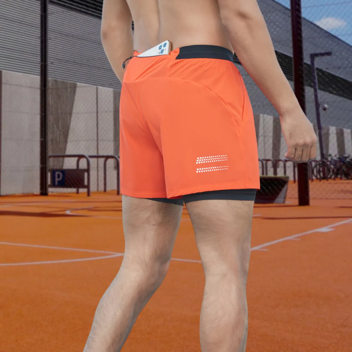 Men's Drawstring Marathon Running Shorts