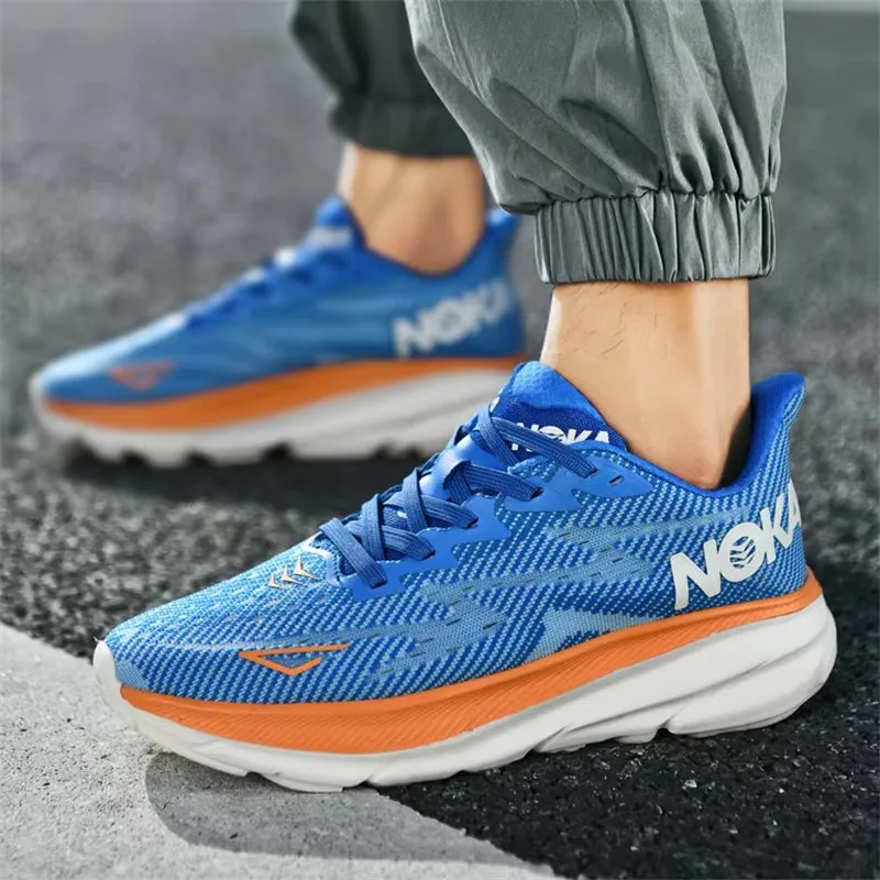 Men's Skidproof Soft Sole Sharp Contrast Color Basketball Sneakers