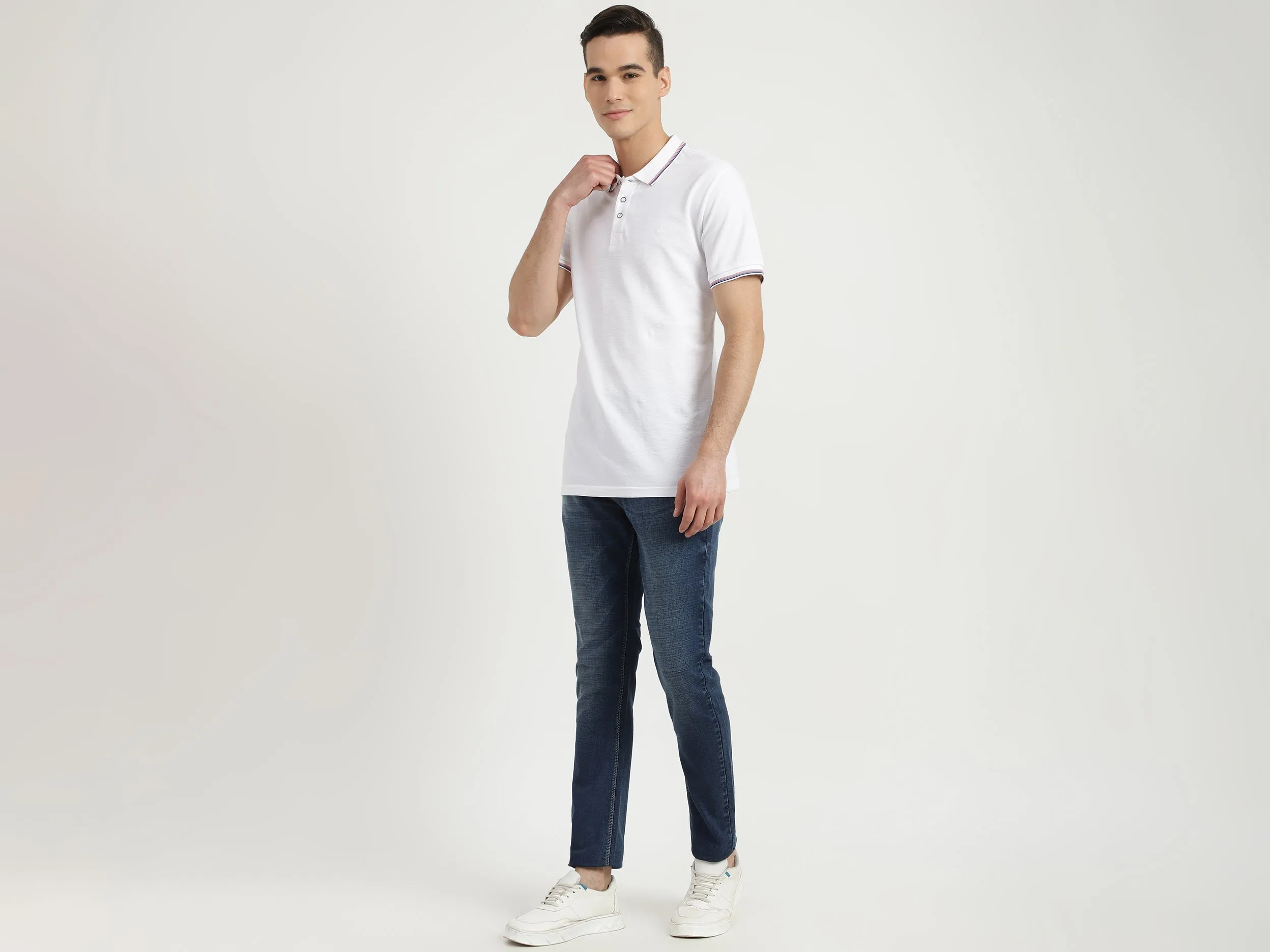 Mens Skinny Fit Solid Jeans