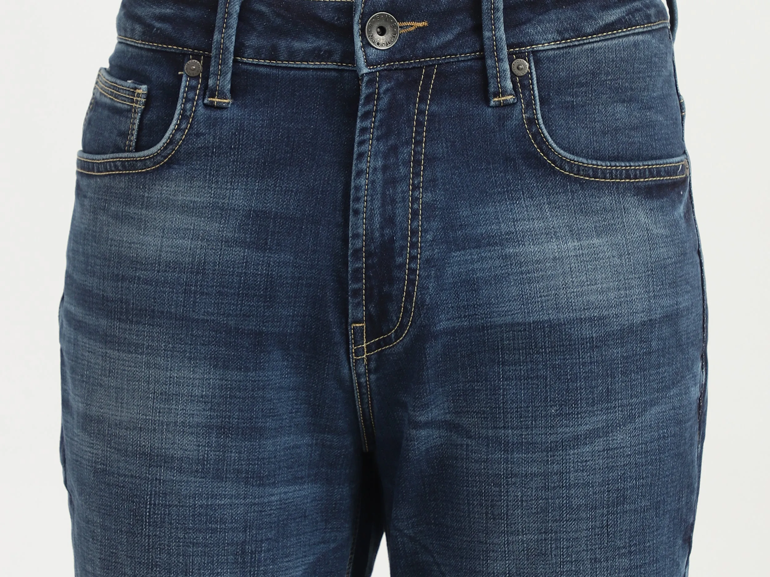 Mens Skinny Fit Solid Jeans