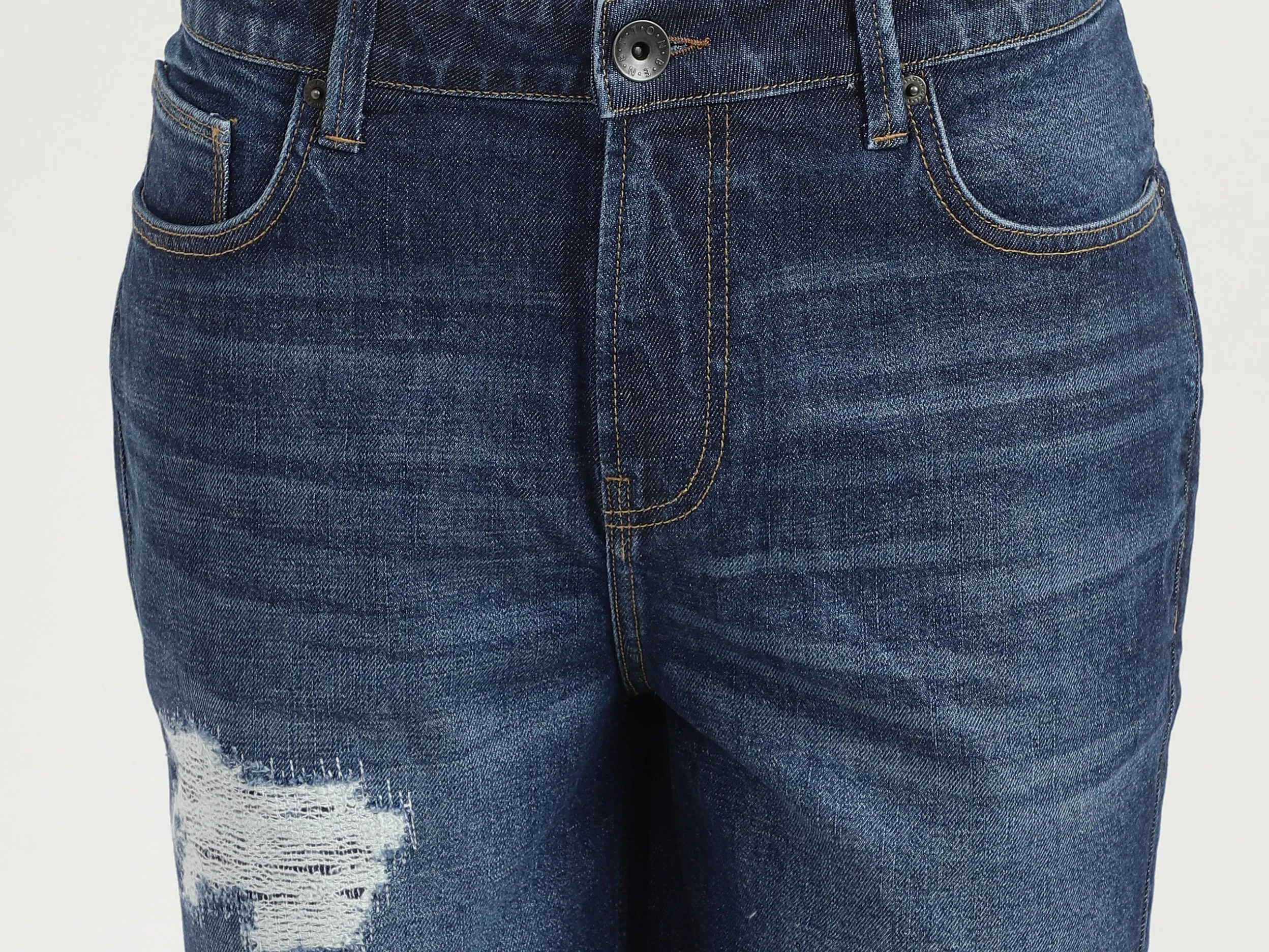 Mens Slim Fit Solid Shorts
