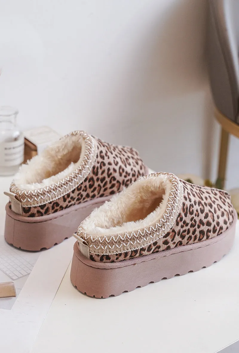 Merced® | Warm Leopard Slippers