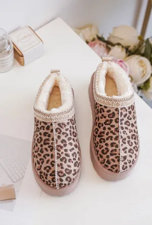 Merced® | Warm Leopard Slippers