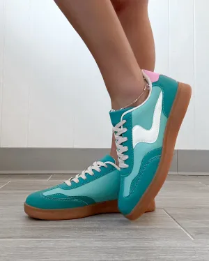 Modern Pulse Sneakers - Turquoise