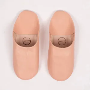 Moroccan Babouche Slipper Blush