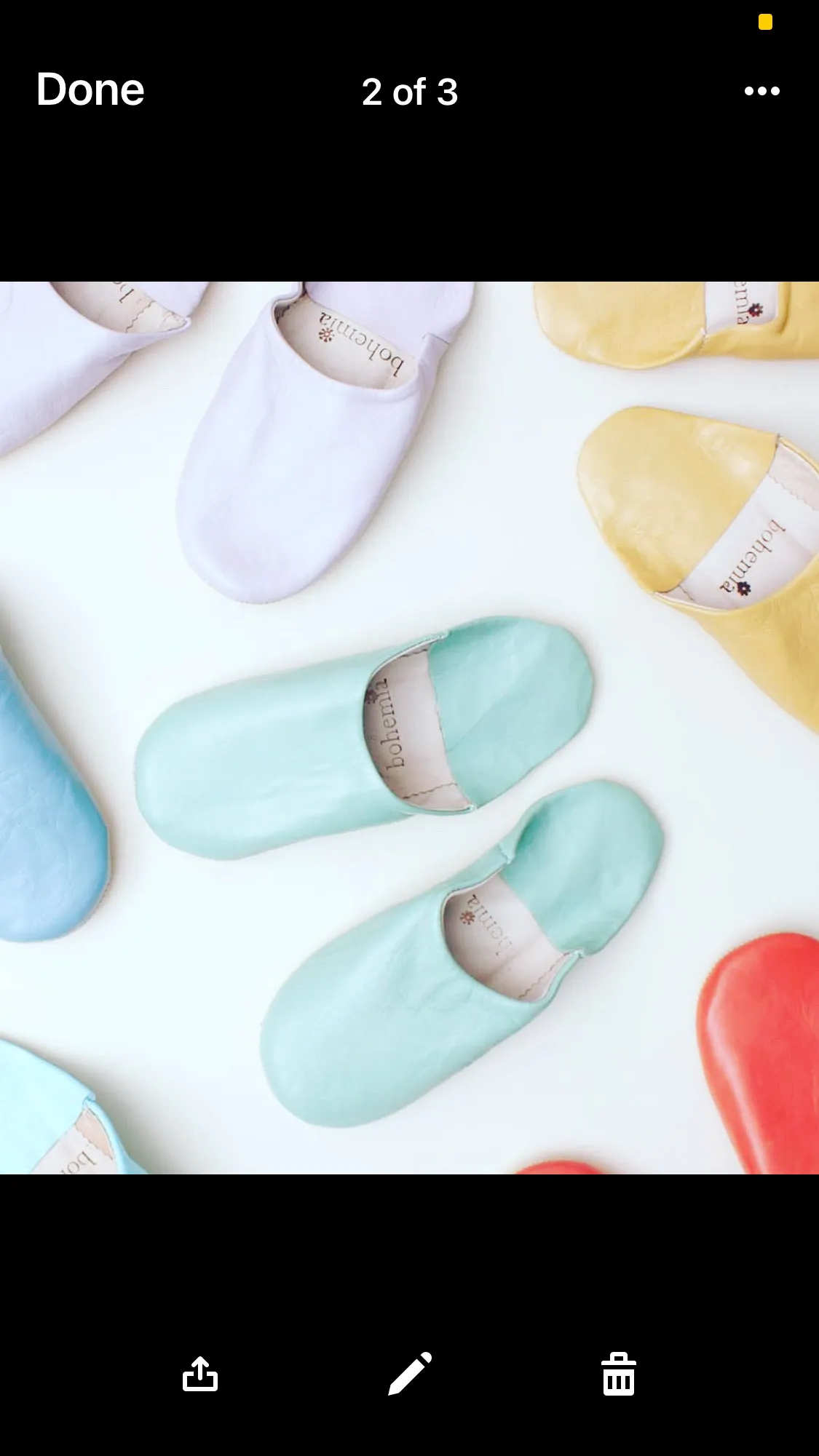 Moroccan Babouche Slipper Mint