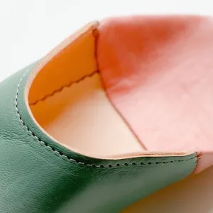 Moroccan Babouche Slipper Sage & Rosewater