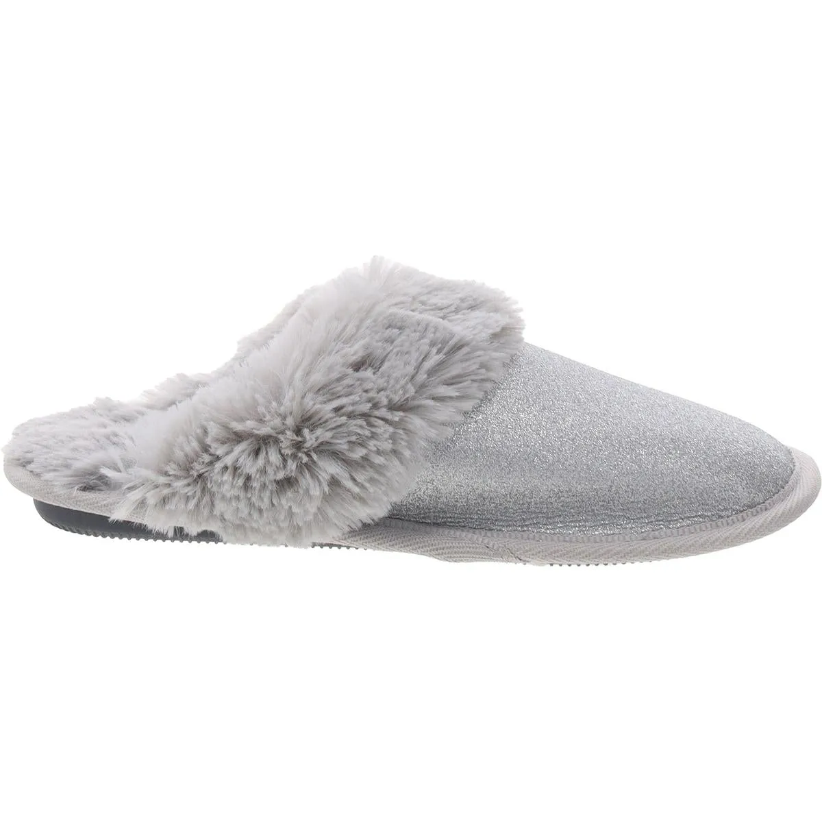 Muk Luks Womens Glitter Metallic Slide Slippers