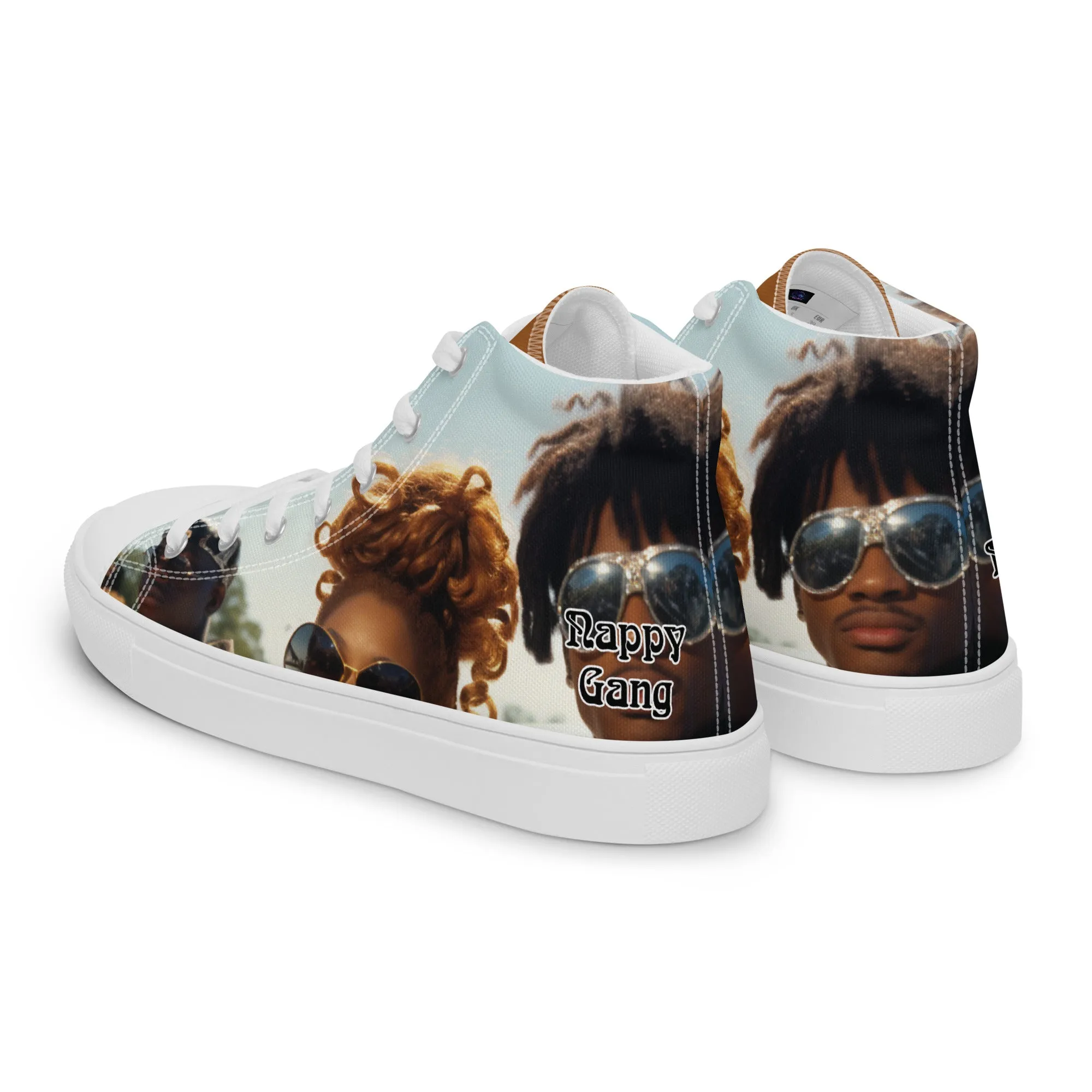 Nappy Gang Rich Gold Mens Canvas Sneakers