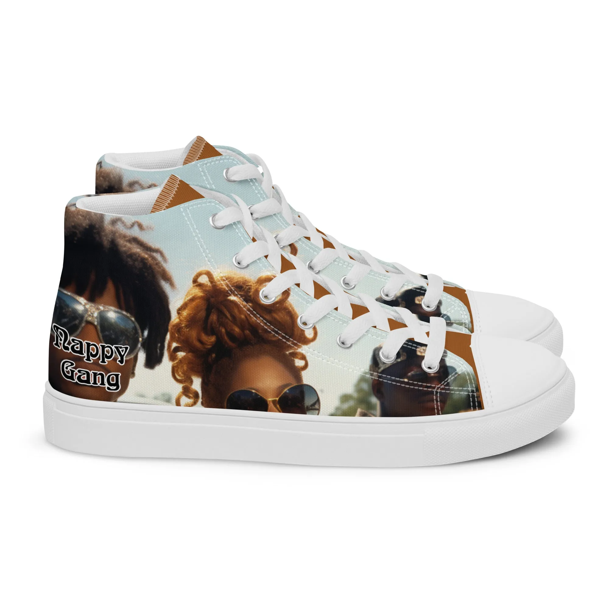 Nappy Gang Rich Gold Mens Canvas Sneakers