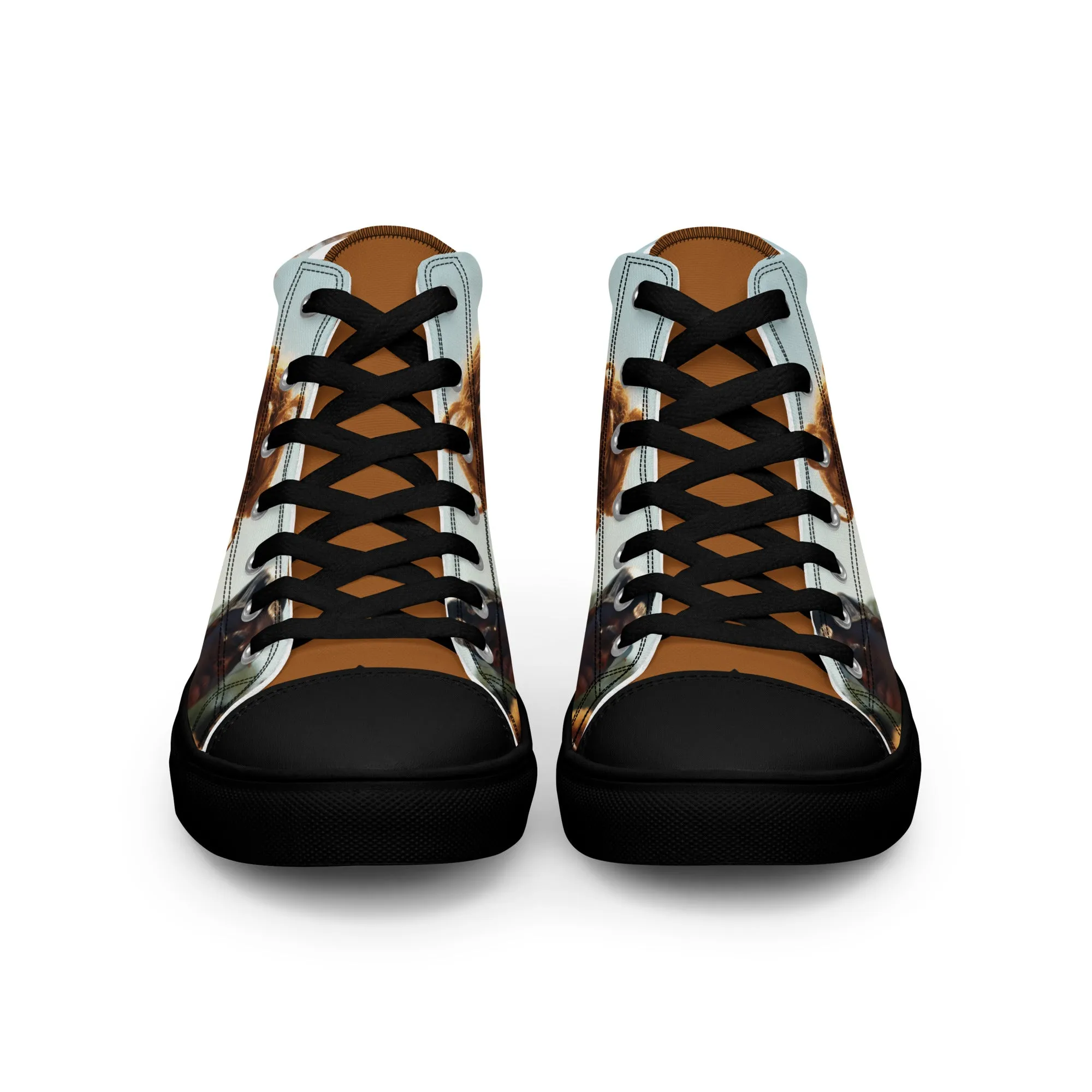Nappy Gang Rich Gold Mens Canvas Sneakers