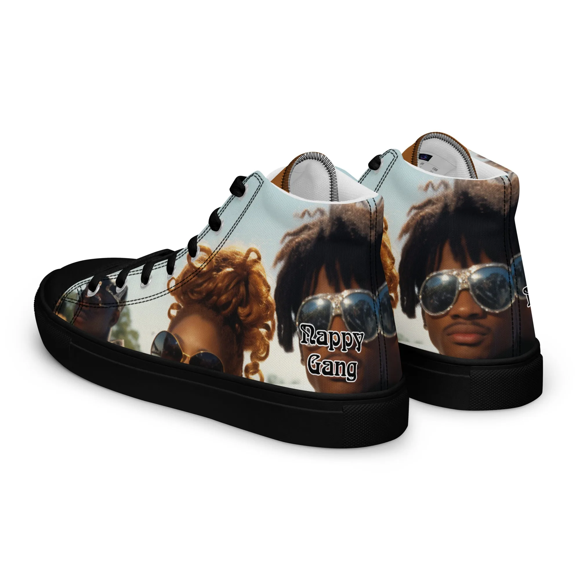 Nappy Gang Rich Gold Mens Canvas Sneakers