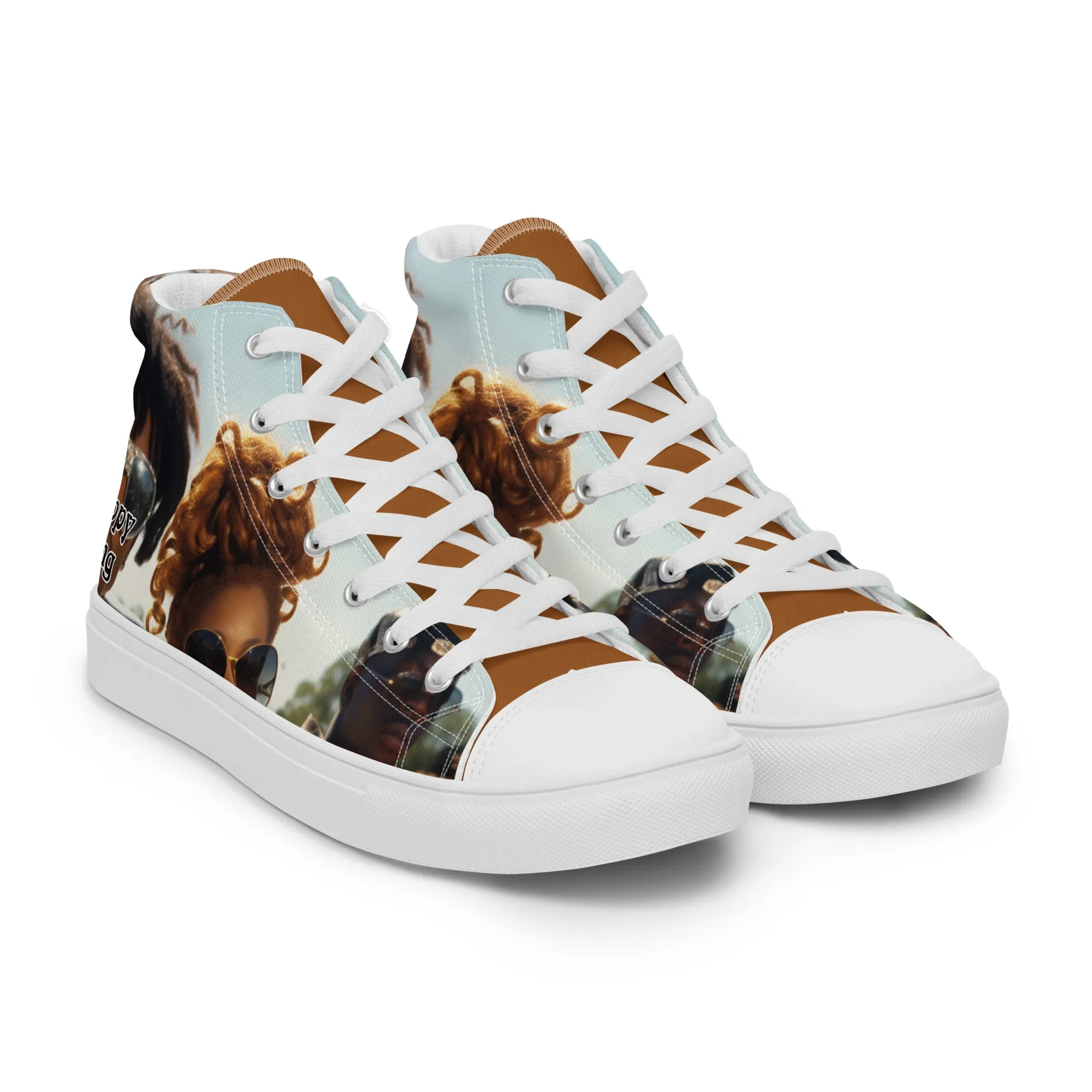 Nappy Gang Rich Gold Mens Canvas Sneakers