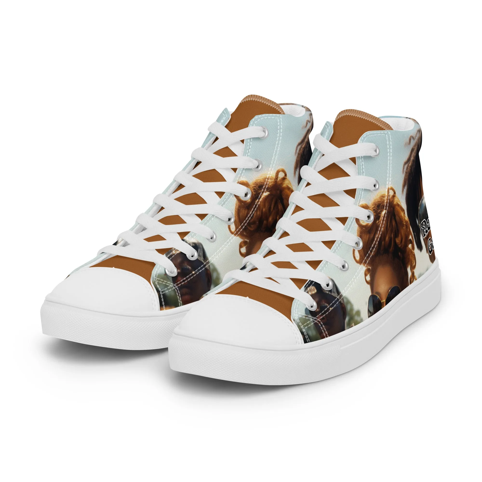 Nappy Gang Rich Gold Mens Canvas Sneakers