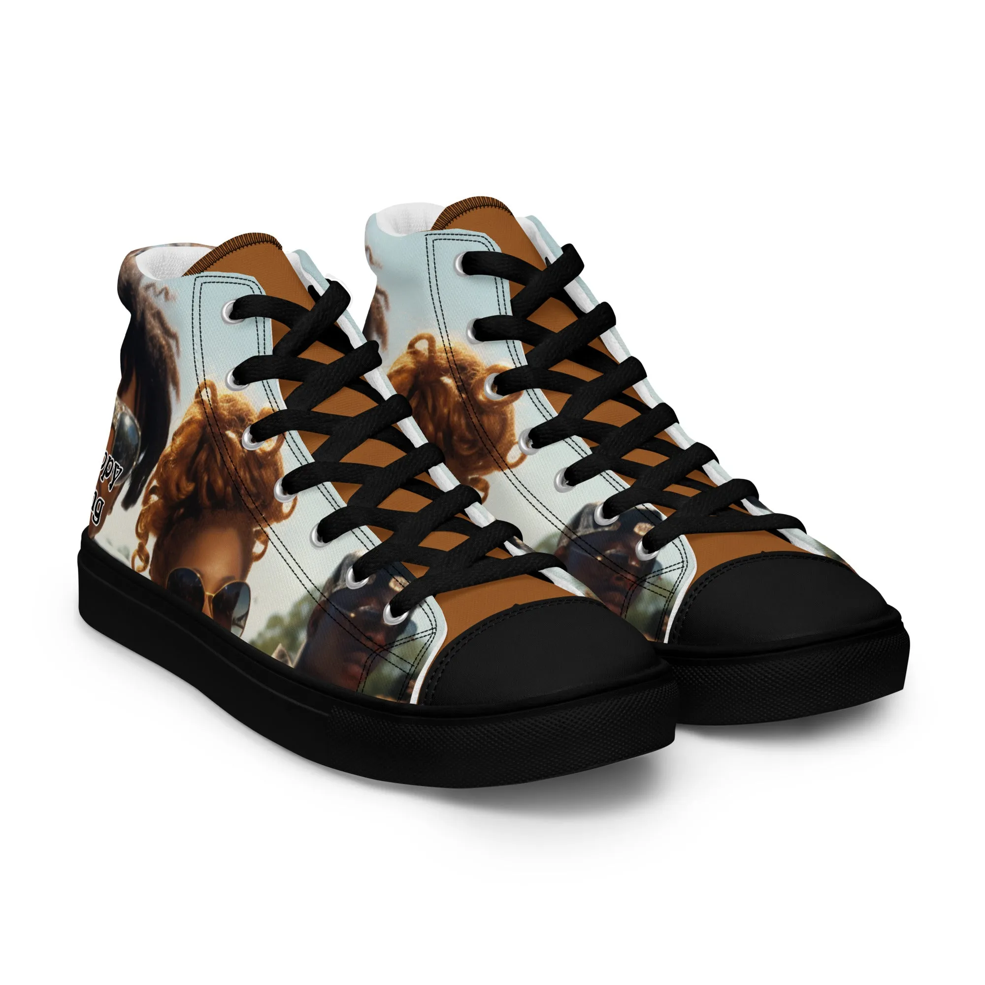 Nappy Gang Rich Gold Mens Canvas Sneakers