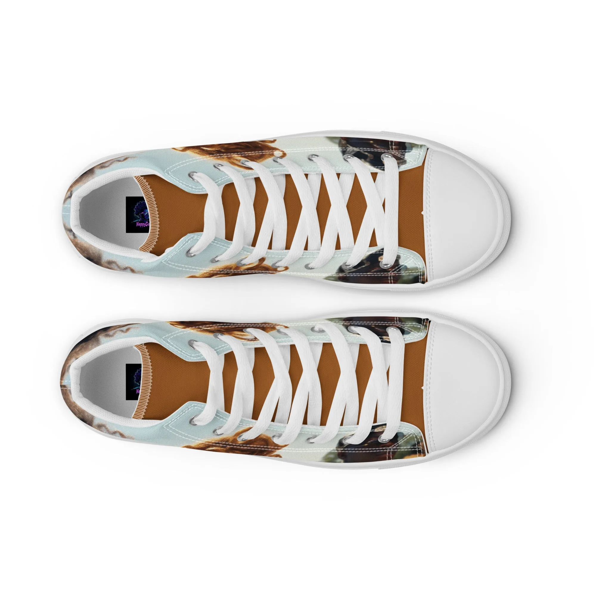 Nappy Gang Rich Gold Mens Canvas Sneakers