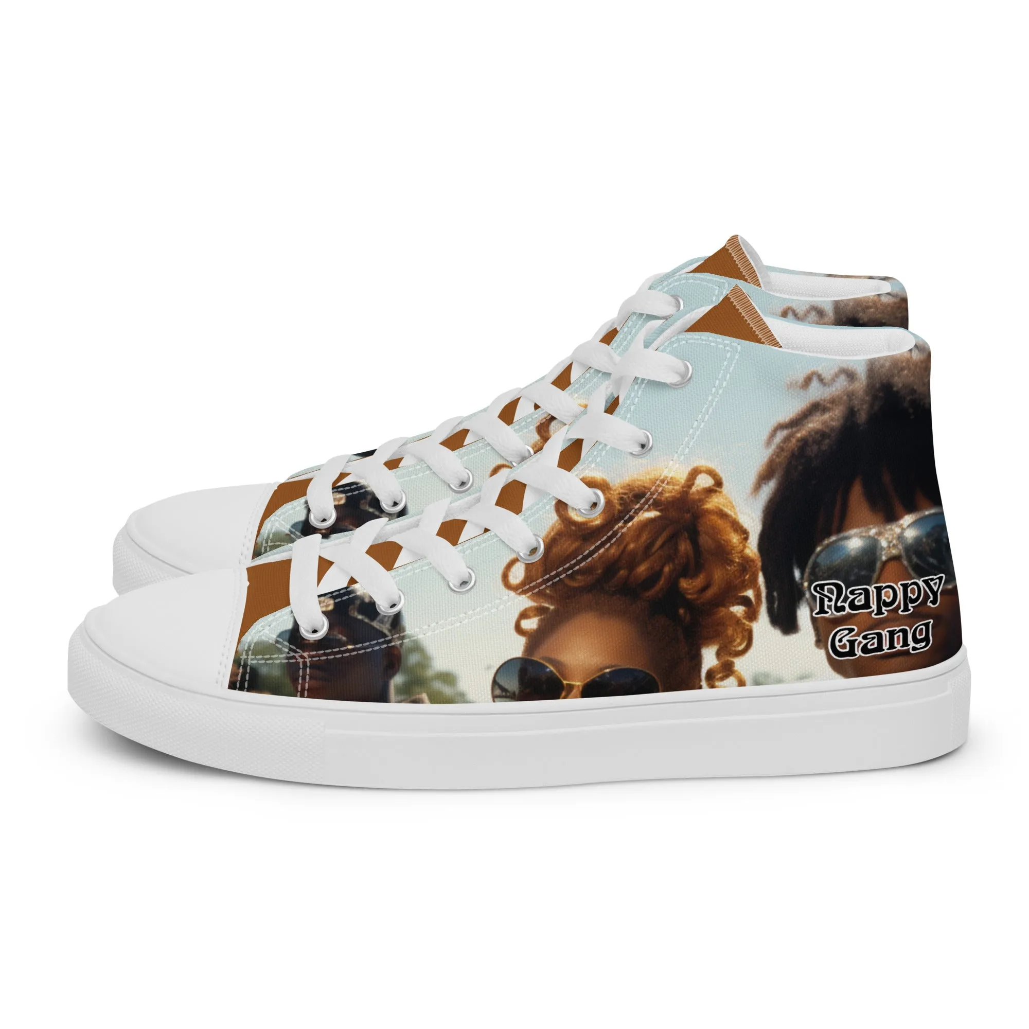 Nappy Gang Rich Gold Mens Canvas Sneakers