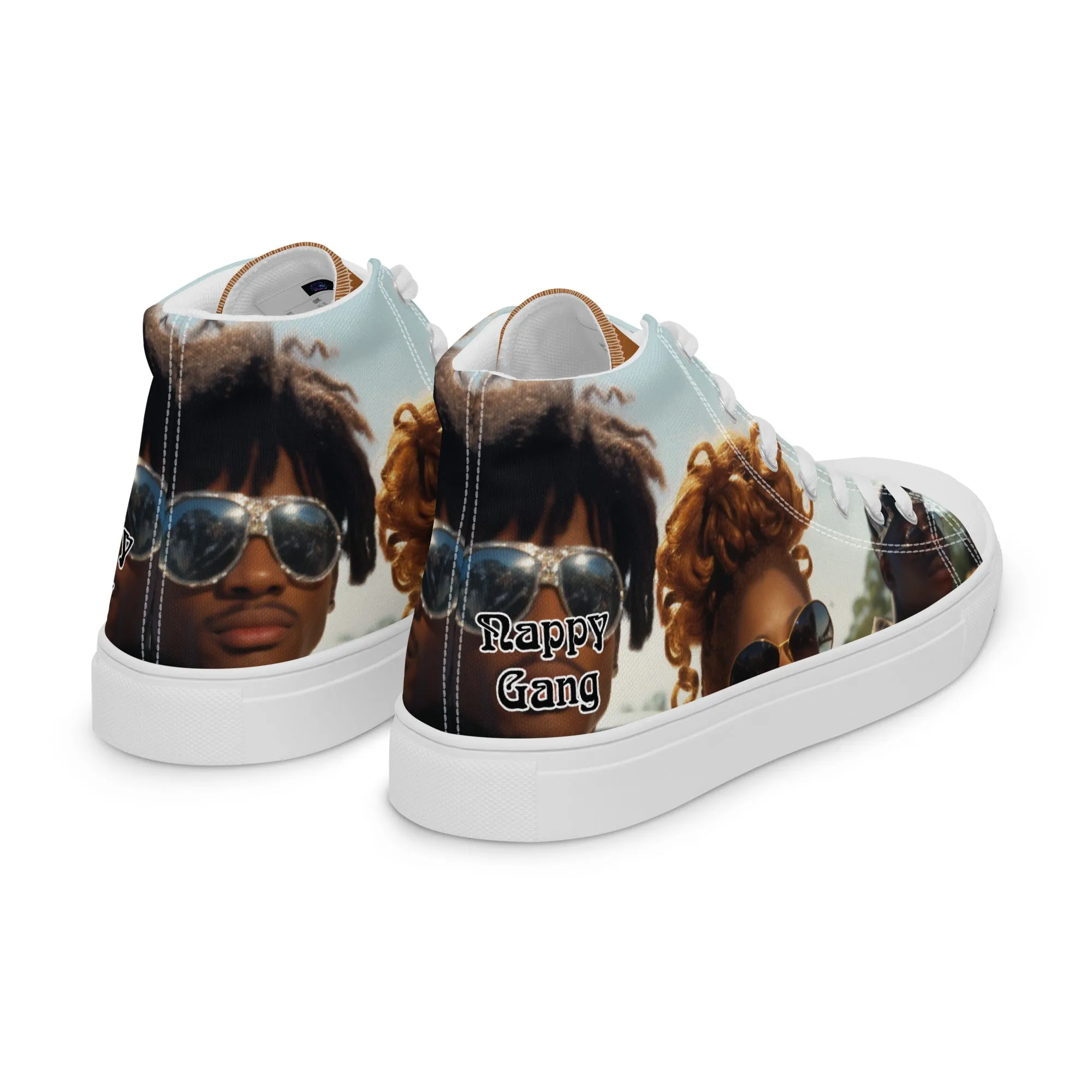 Nappy Gang Rich Gold Mens Canvas Sneakers