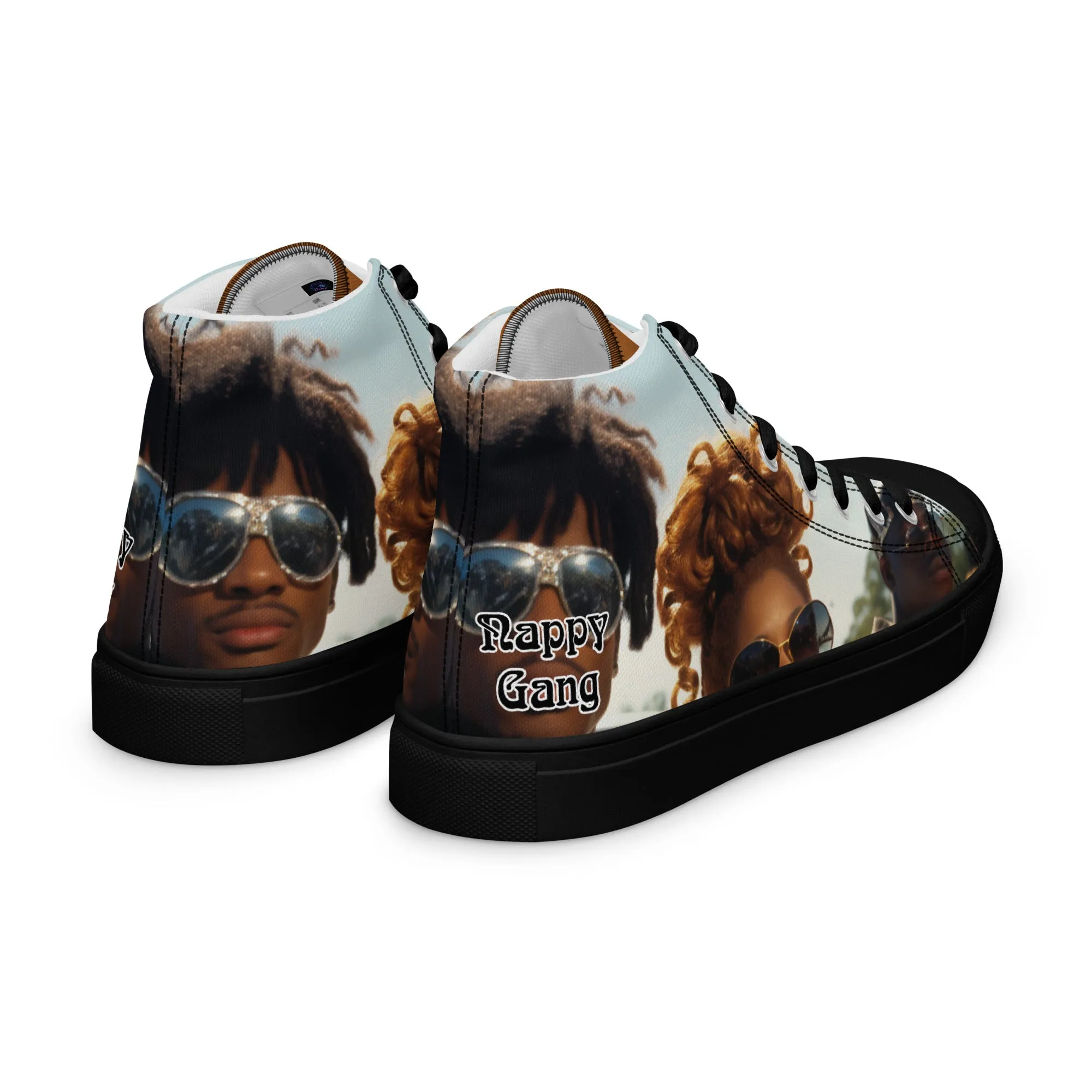 Nappy Gang Rich Gold Mens Canvas Sneakers