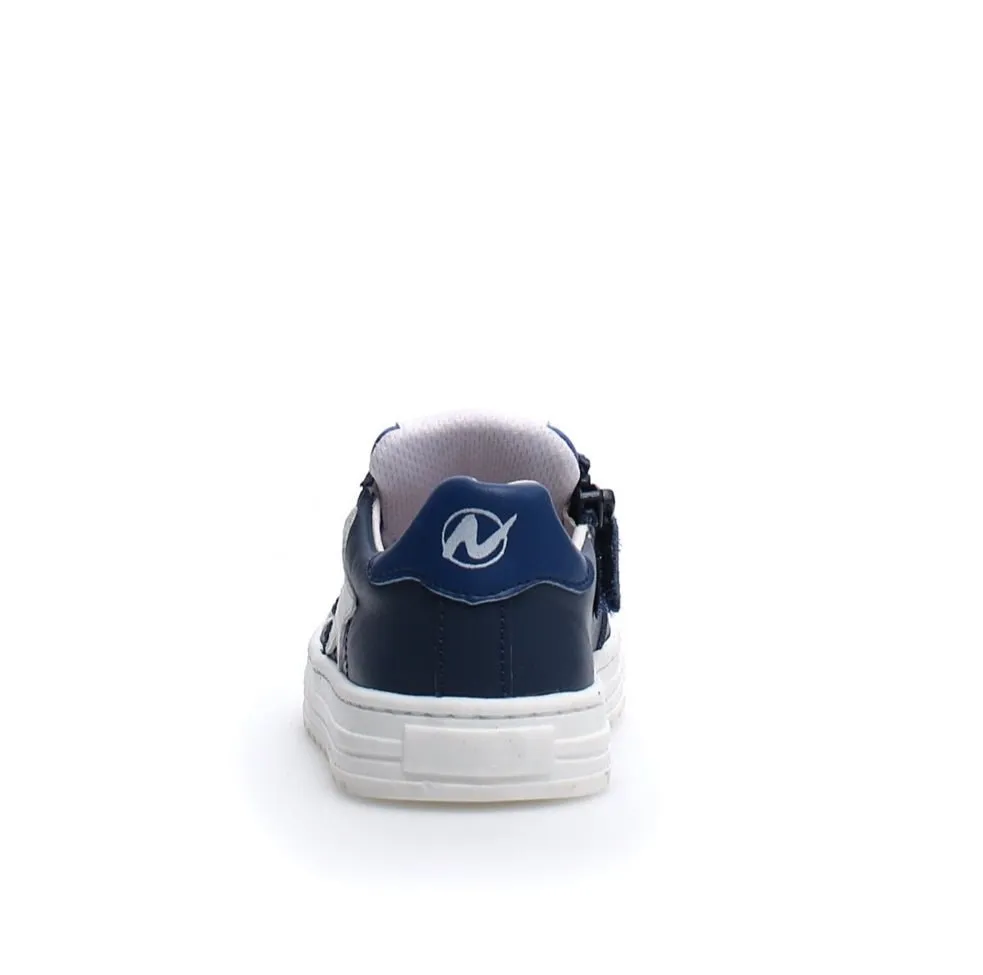 NATURINO -  HESS ZIP. NAVY - WHITE
