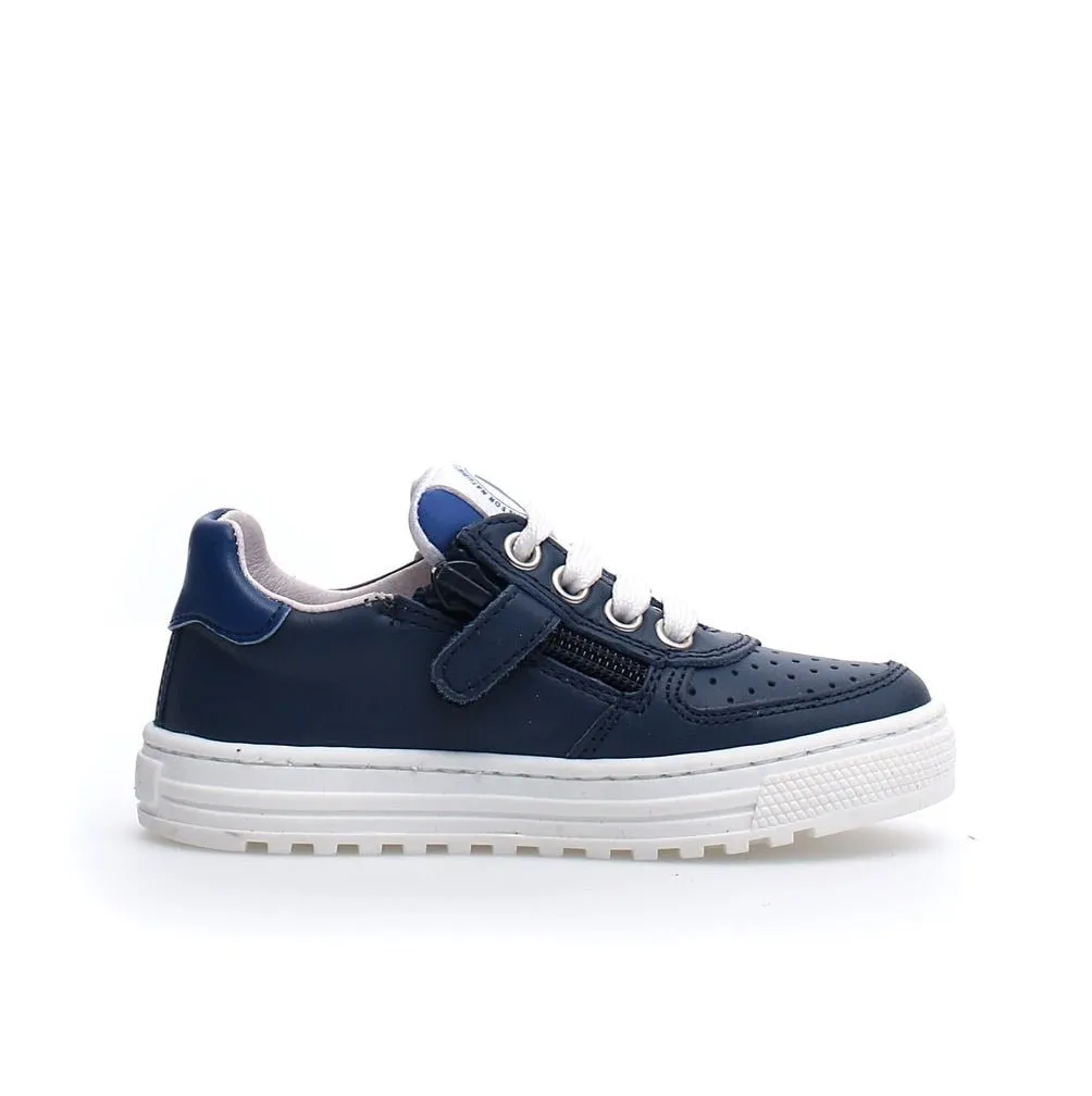 NATURINO -  HESS ZIP. NAVY - WHITE