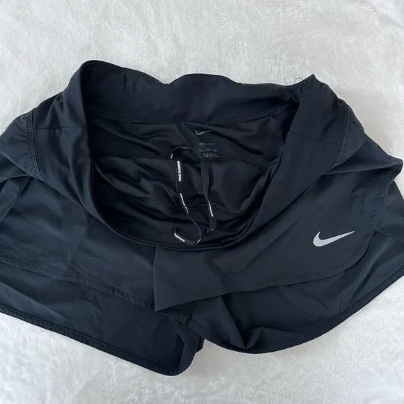 Nike And Champion Running Shorts Lot Womens XXL Dri Fit Eclipse Lined Pink Black
