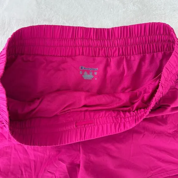 Nike And Champion Running Shorts Lot Womens XXL Dri Fit Eclipse Lined Pink Black