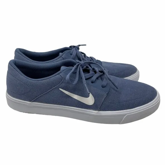 Nike SB Portmore Canvas Ocean Fog/White Sneakers Mens Size 11.5