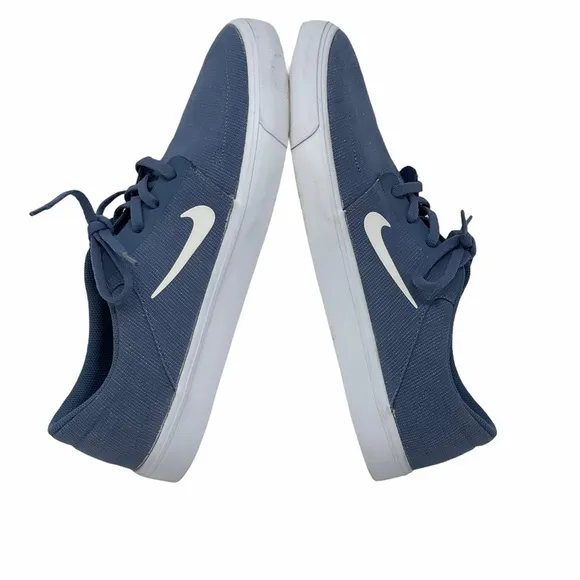 Nike SB Portmore Canvas Ocean Fog/White Sneakers Mens Size 11.5