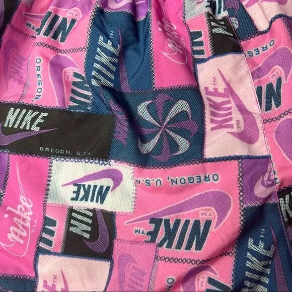 Nike Pink And Black Oregon Running Shorts