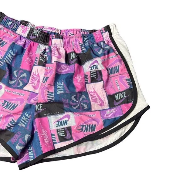 Nike Pink And Black Oregon Running Shorts