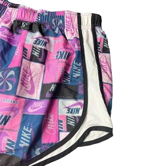 Nike Pink And Black Oregon Running Shorts