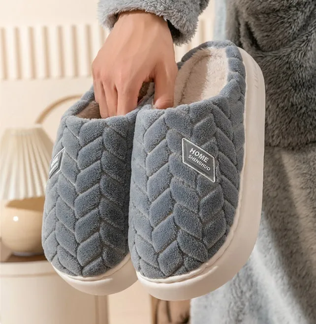 Non-slip Plush Winter Slippers