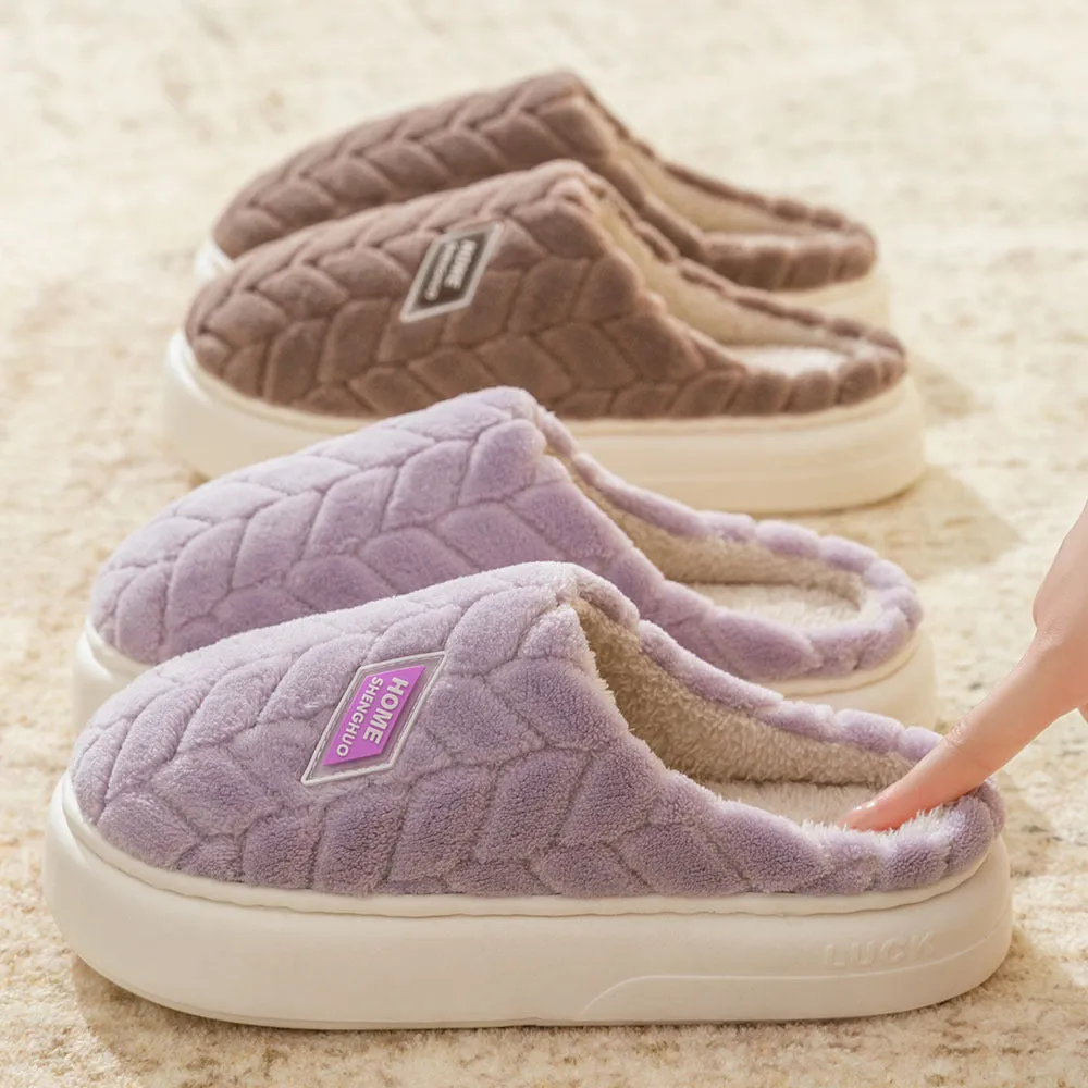 Non-slip Plush Winter Slippers