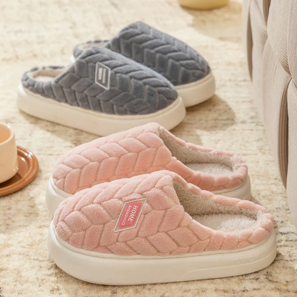 Non-slip Plush Winter Slippers