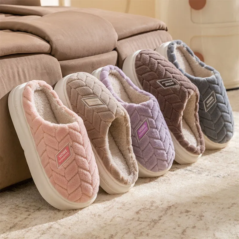 Non-slip Plush Winter Slippers