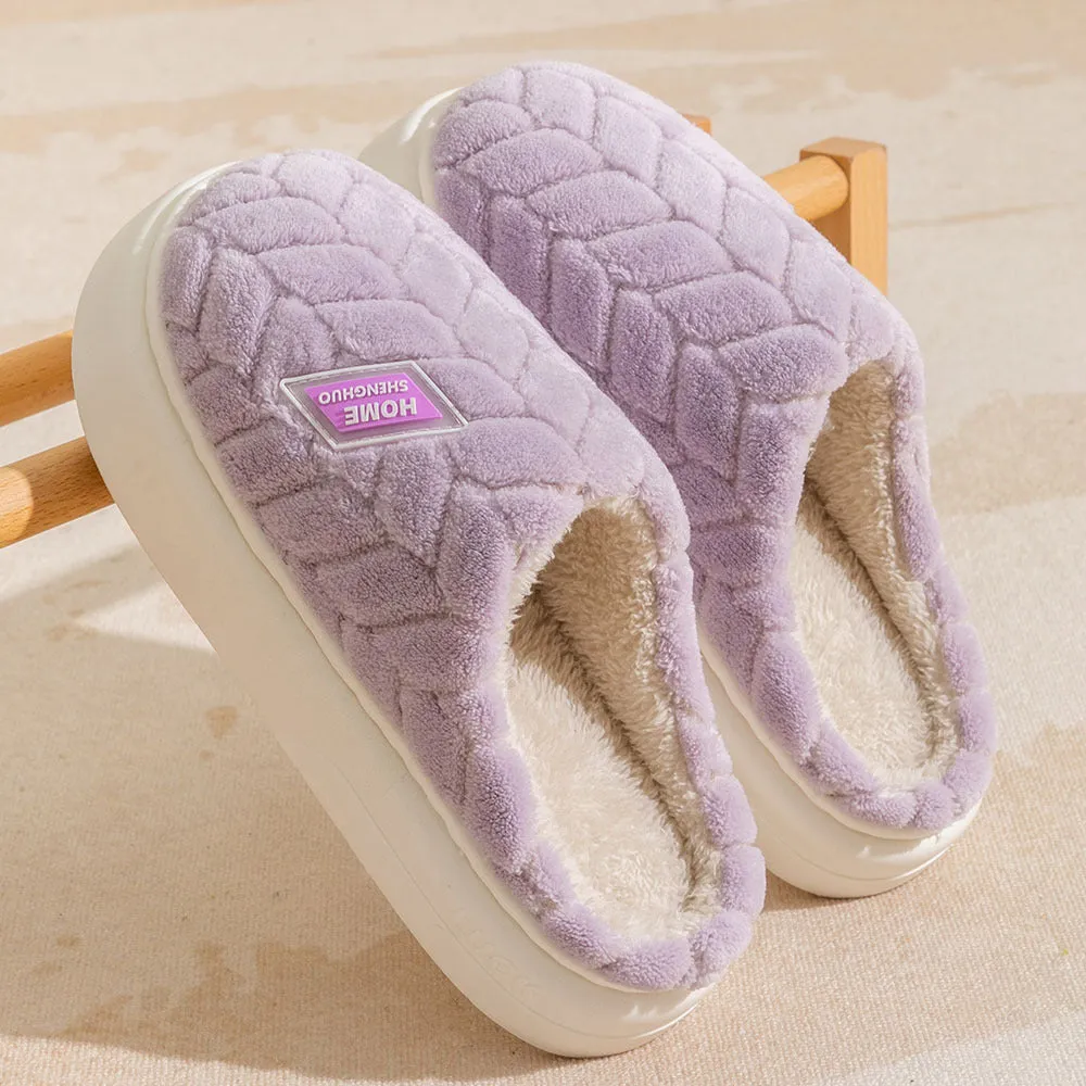 Non-slip Plush Winter Slippers