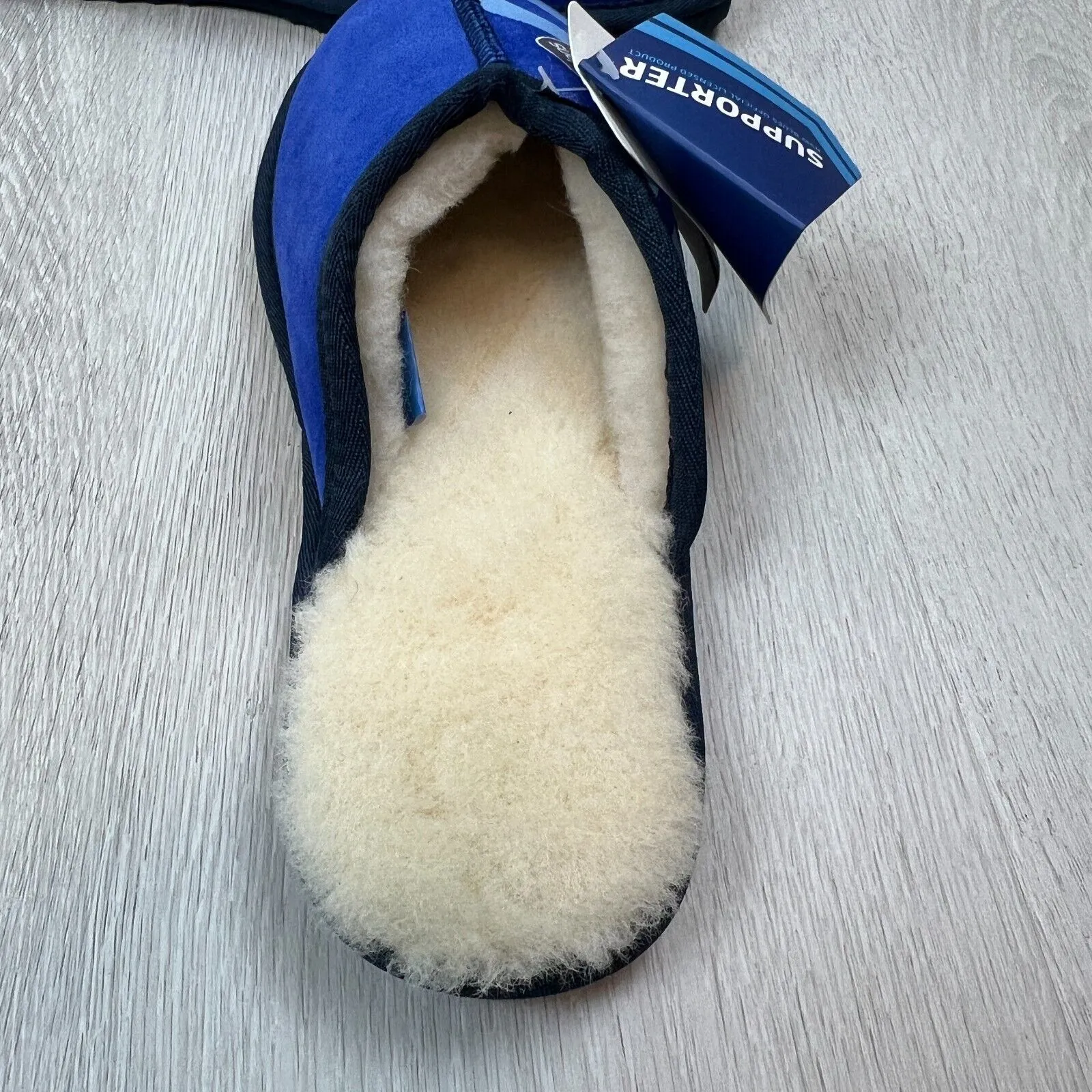 NRL NSW Blues State of Origin Merino Wool Slippers Size US W 15 / M 14 (New)