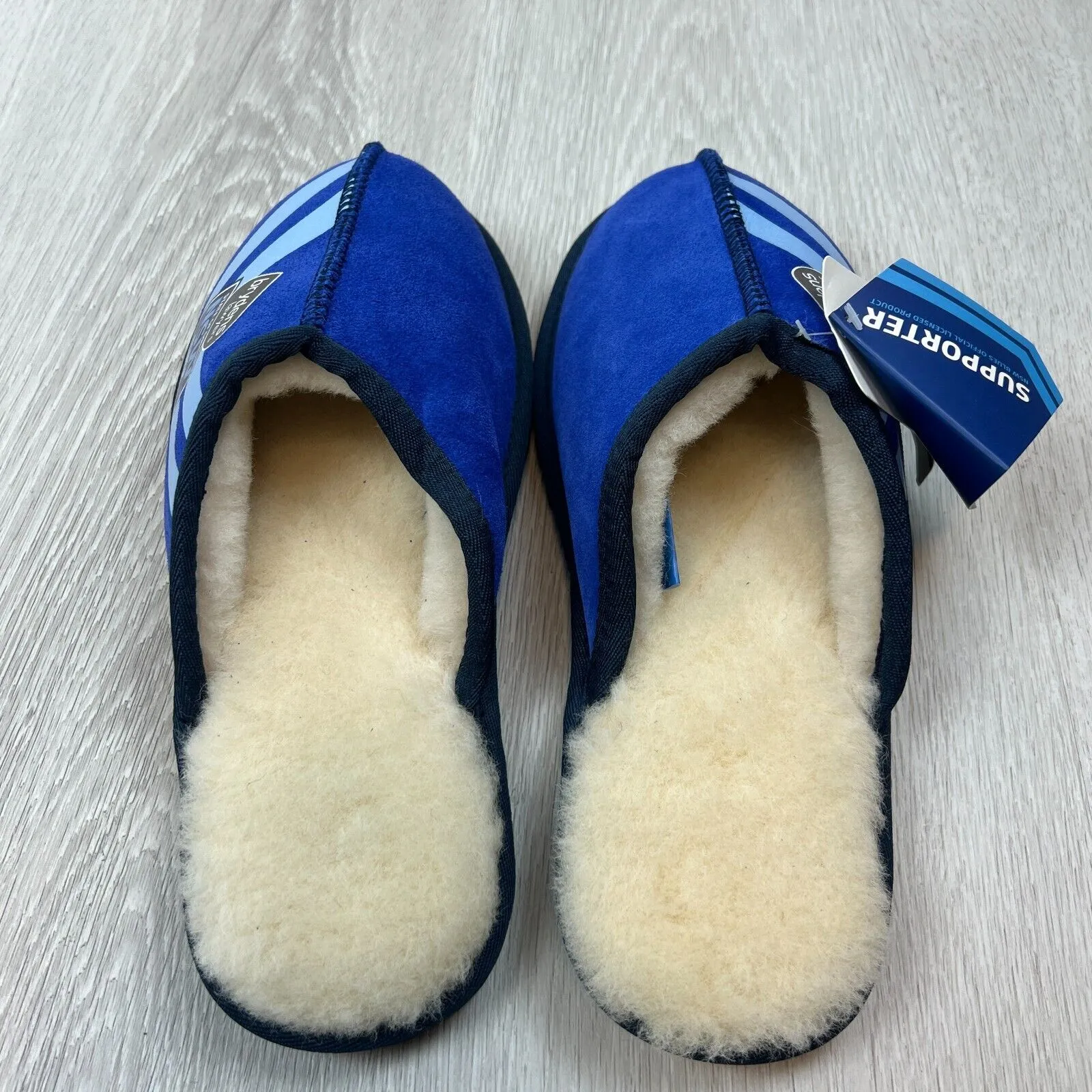 NRL NSW Blues State of Origin Merino Wool Slippers Size US W 15 / M 14 (New)