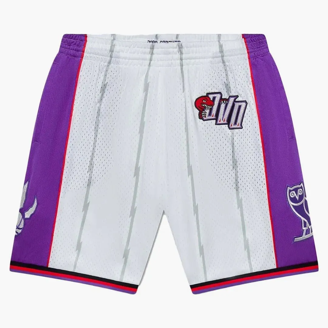 Ovo Mitchell And Ness '95 Raptors Basketball Short White/purple