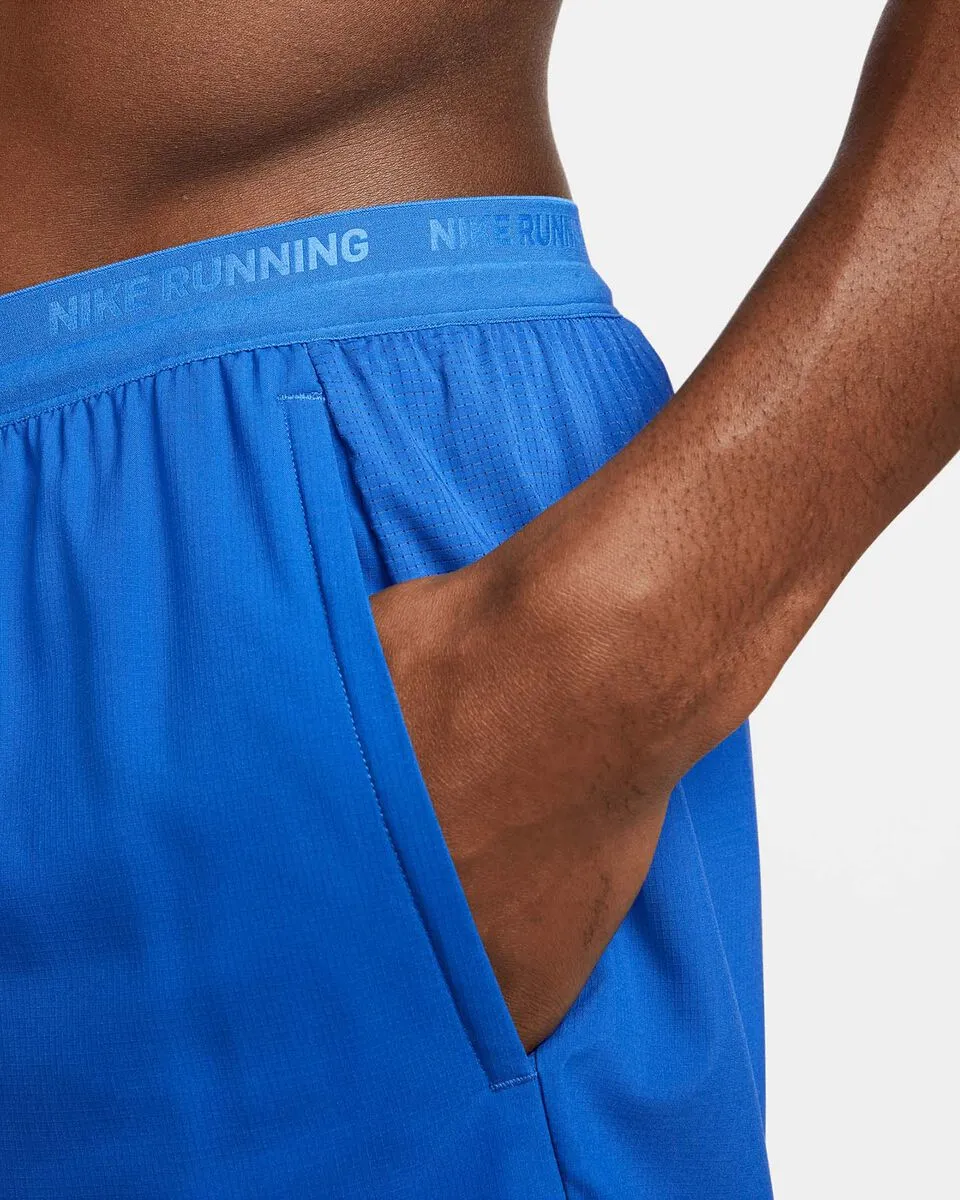 PANTA NIKE RUNNING PANTALONCINI SHORTS UOMO CROSSFIT AZZURRO