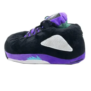 Purple Black Winter Slippers | Warm, Cozy & Breathable Indoor Shoes