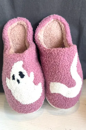 Purple Ghost Slippers
